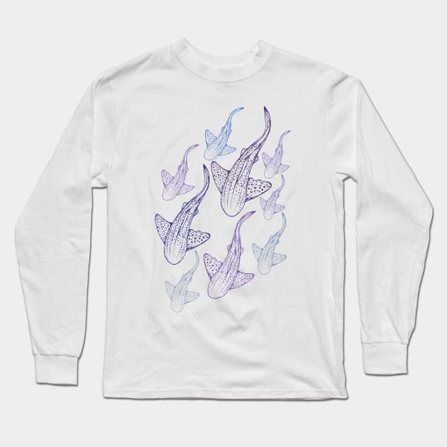 shark Long Sleeve T-Shirt by painting whales